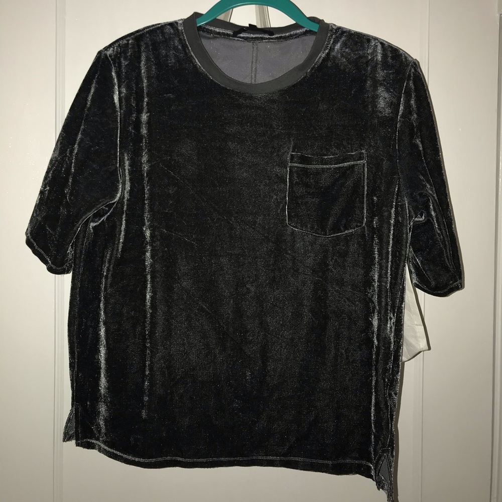 Velvet crop top